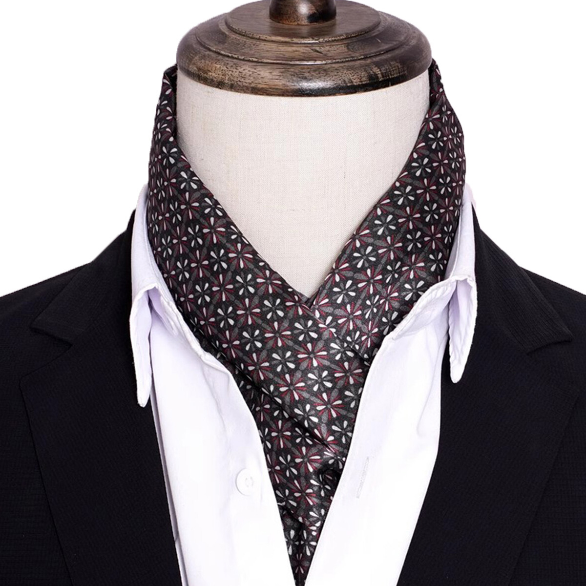 Men Accessories For Travel - Sciarpa di seta a righe da