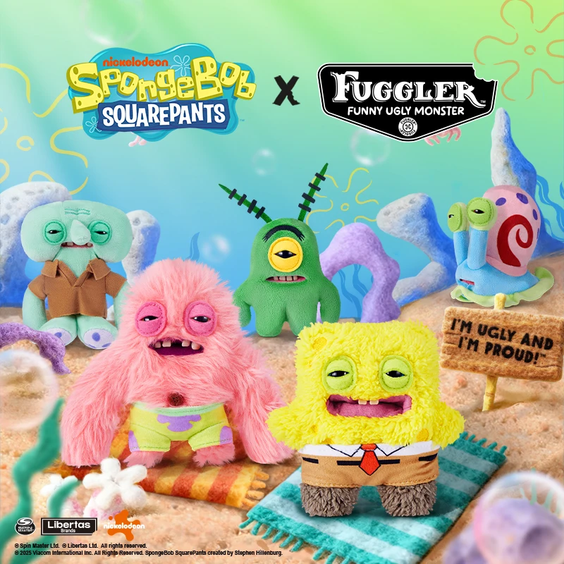 Men Keychain Accessories - Originale Fuggler SpongeBob Patrick Portachiavi Borsa