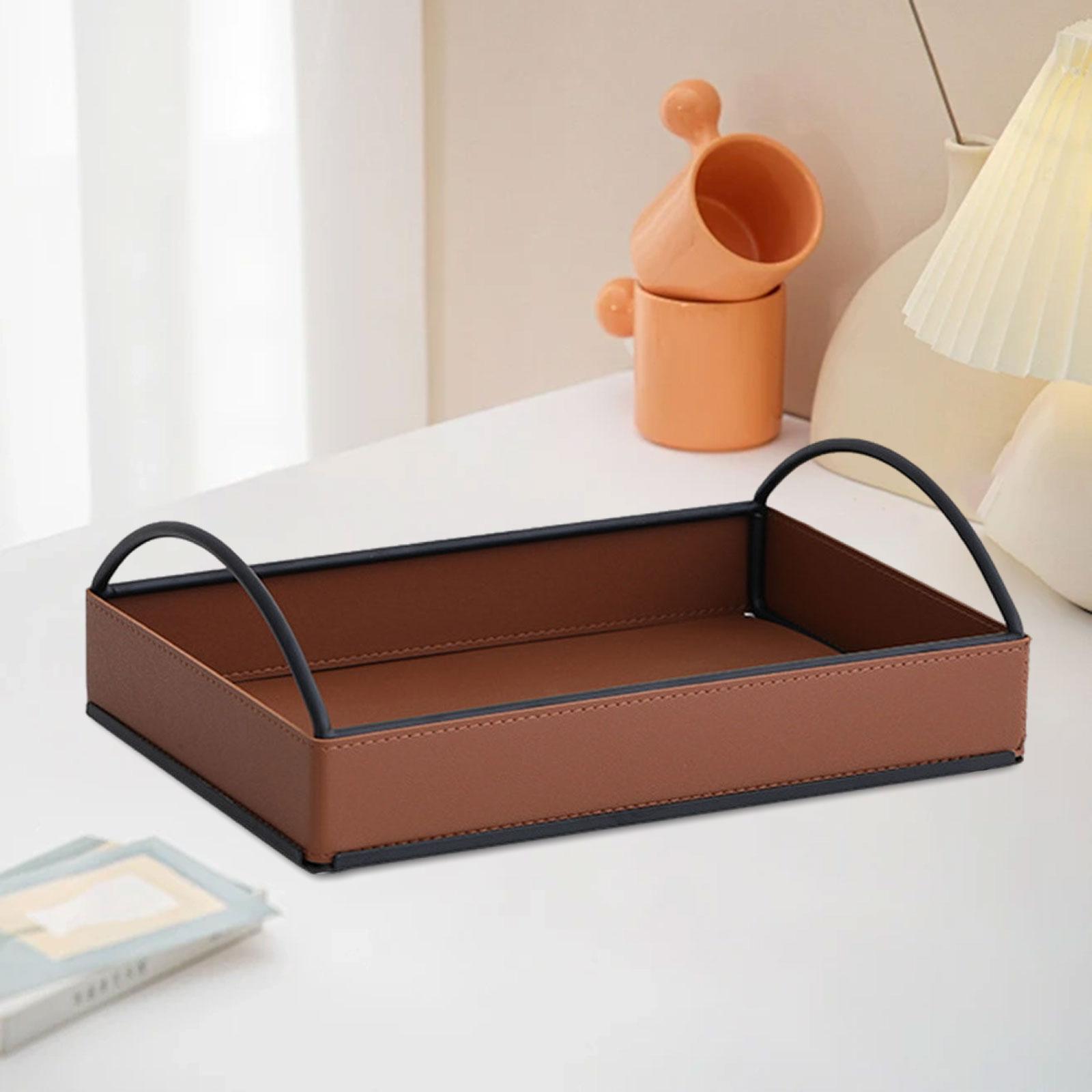 Men'S Accessories Tray - Organizer Moderno in Pelle PU per