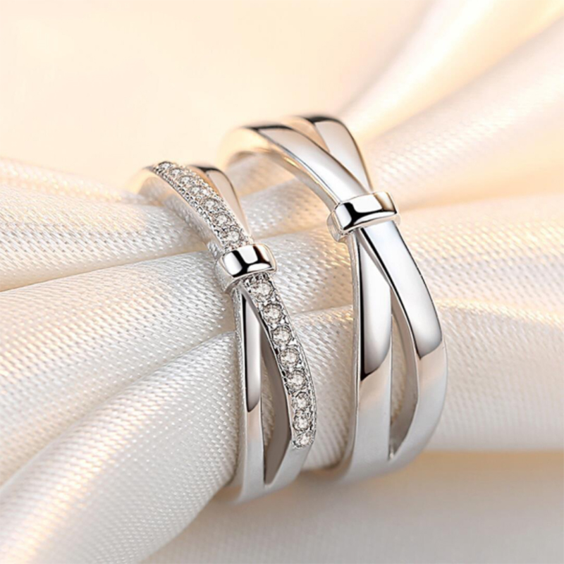 Men'S Accessories Hand Bands - Anelli per coppia con fiocco romantico