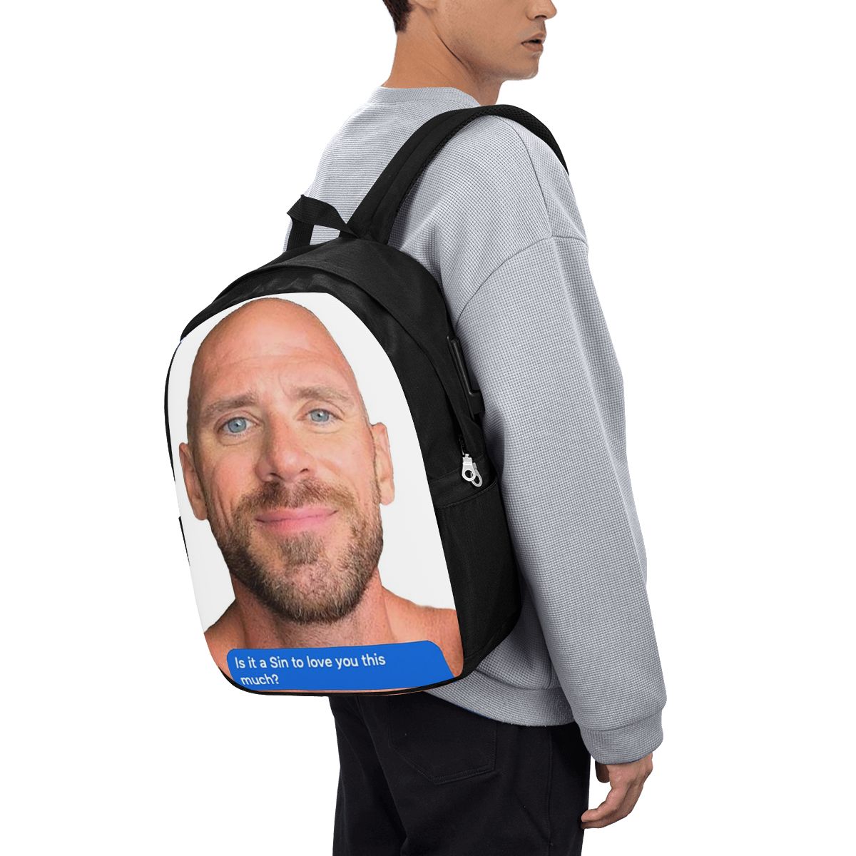 Men Accessories For Travel - Zaino Johnny Sins Flirty Text Bubble,