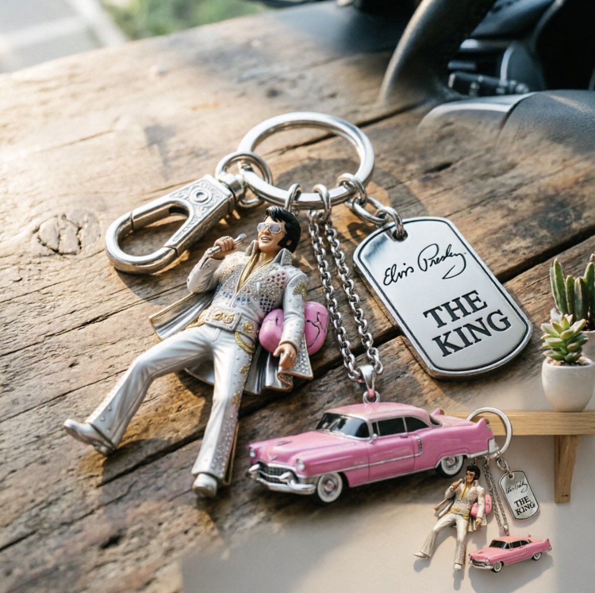 Men Keychain Accessories - Portachiavi di Michael Jackson, Ciondolo Classico