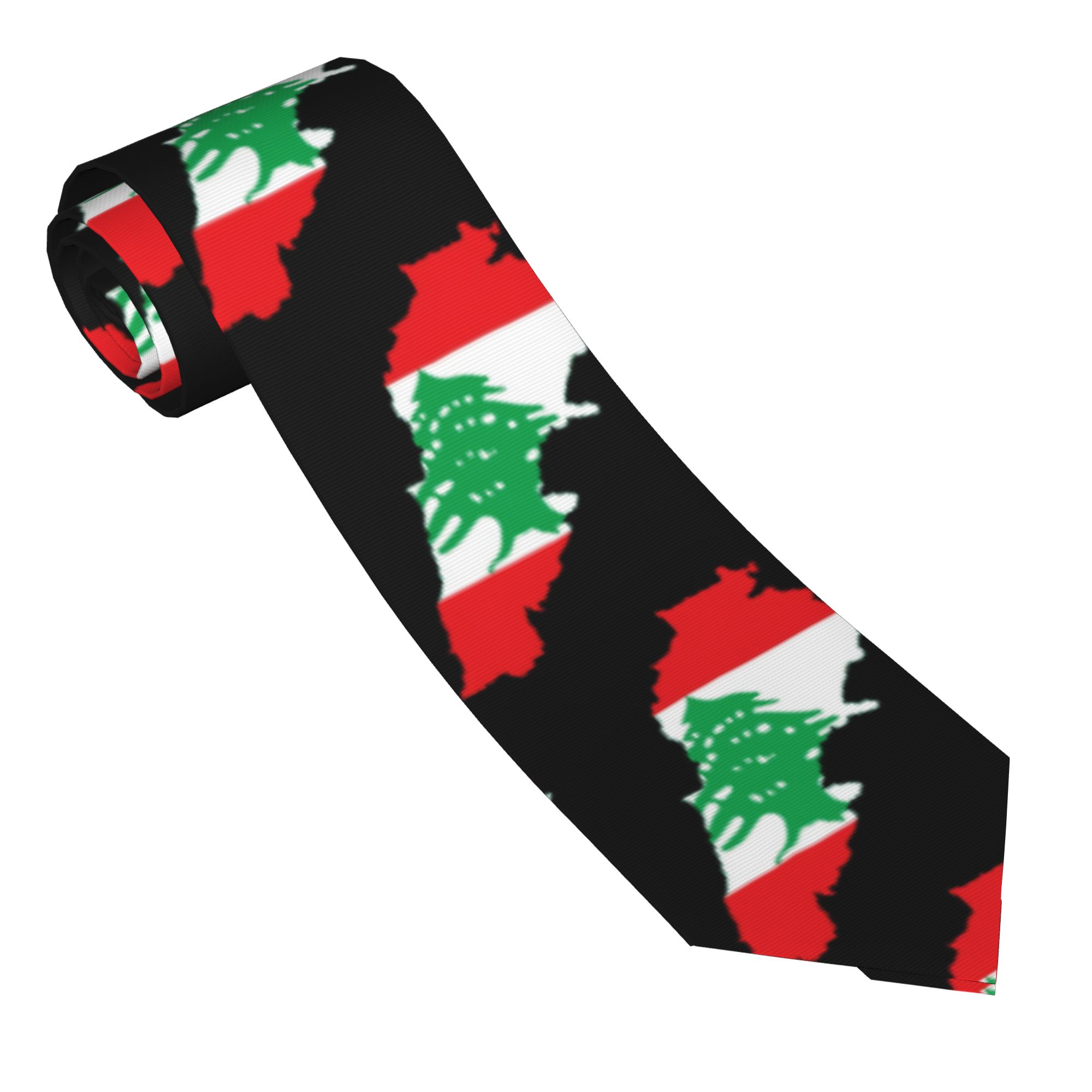 Men Accessories Lebanon - Cravatta con Bandiera e Mappa del