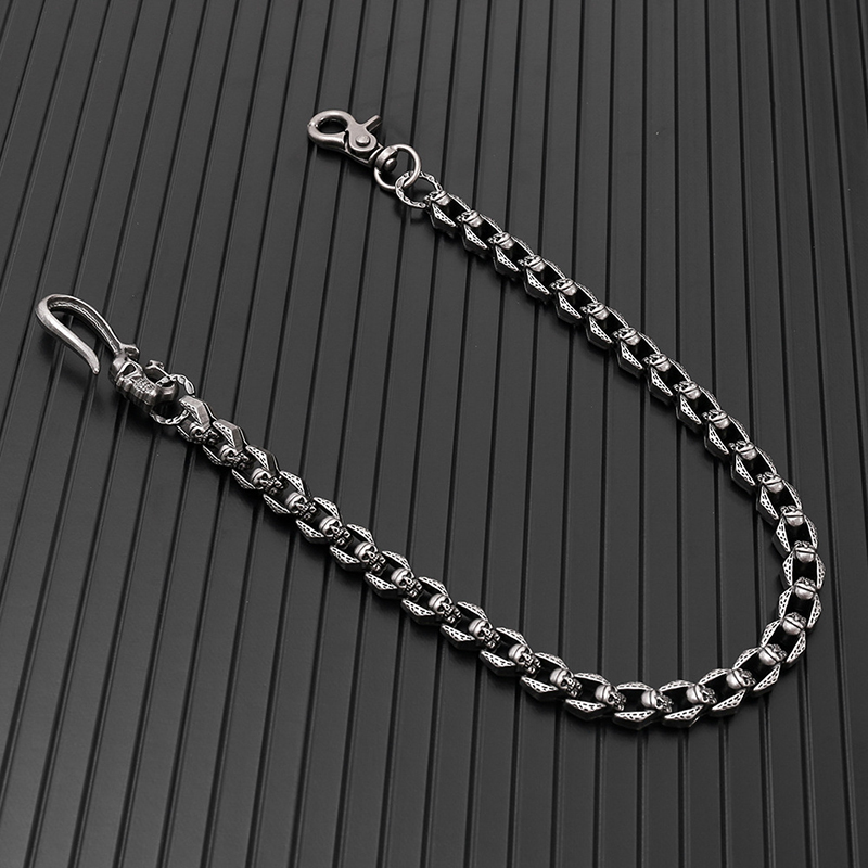 Men Accessories Pk - Catena con teschio in metallo gotico