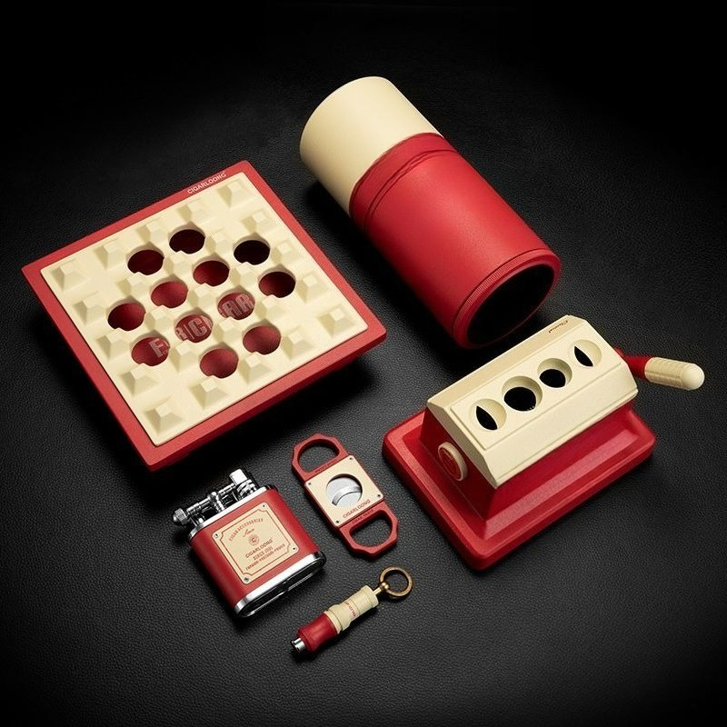 Cigar Cutter Set - Set sigari, tagliasigari, trapano per fumo,