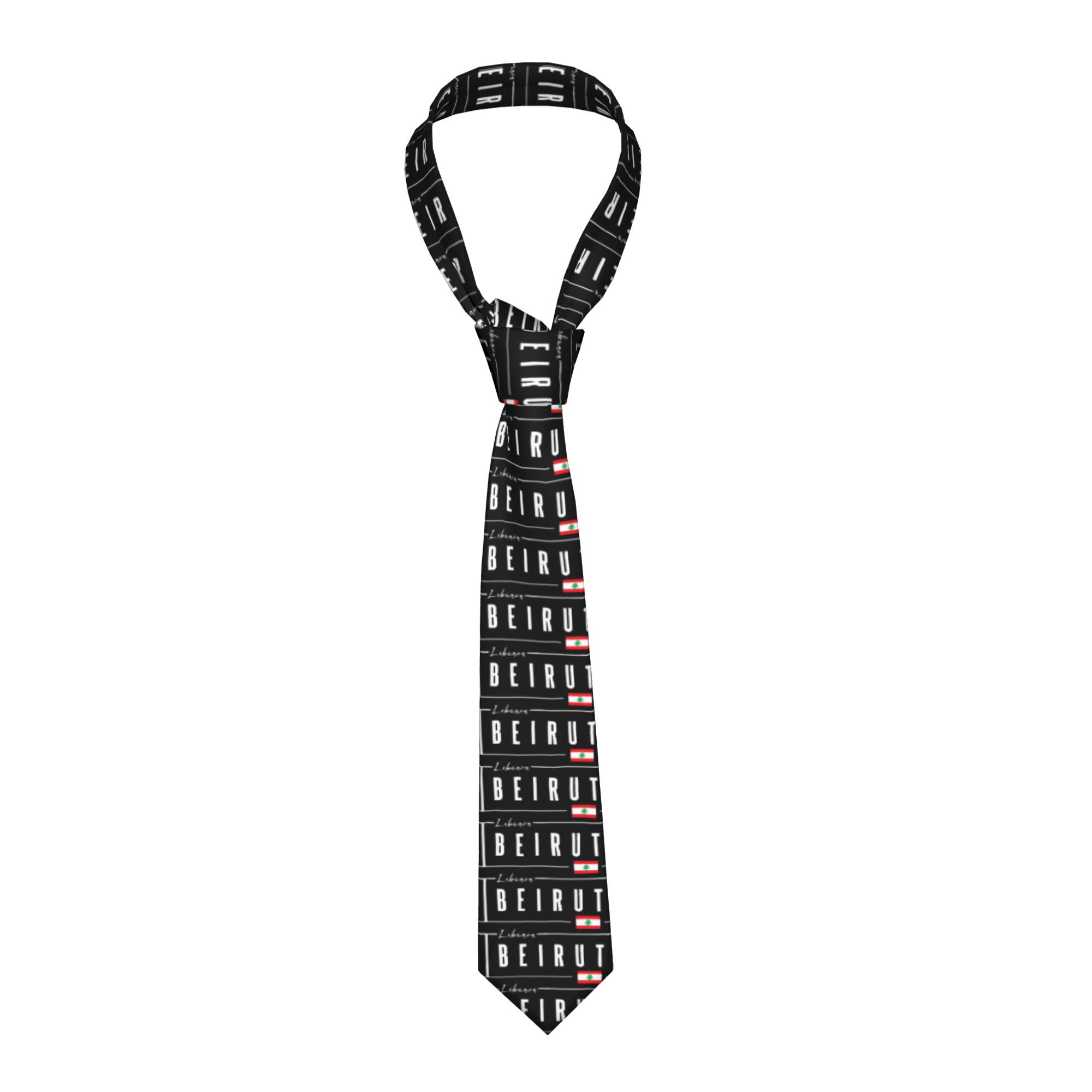 Men Accessories Lebanon - Cravatta con Bandiera di Beirut, Libano,