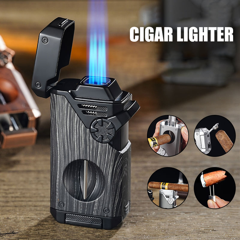 Cigar Cutter Set - Set Accendino Multifunzione per Sigari, Torcia
