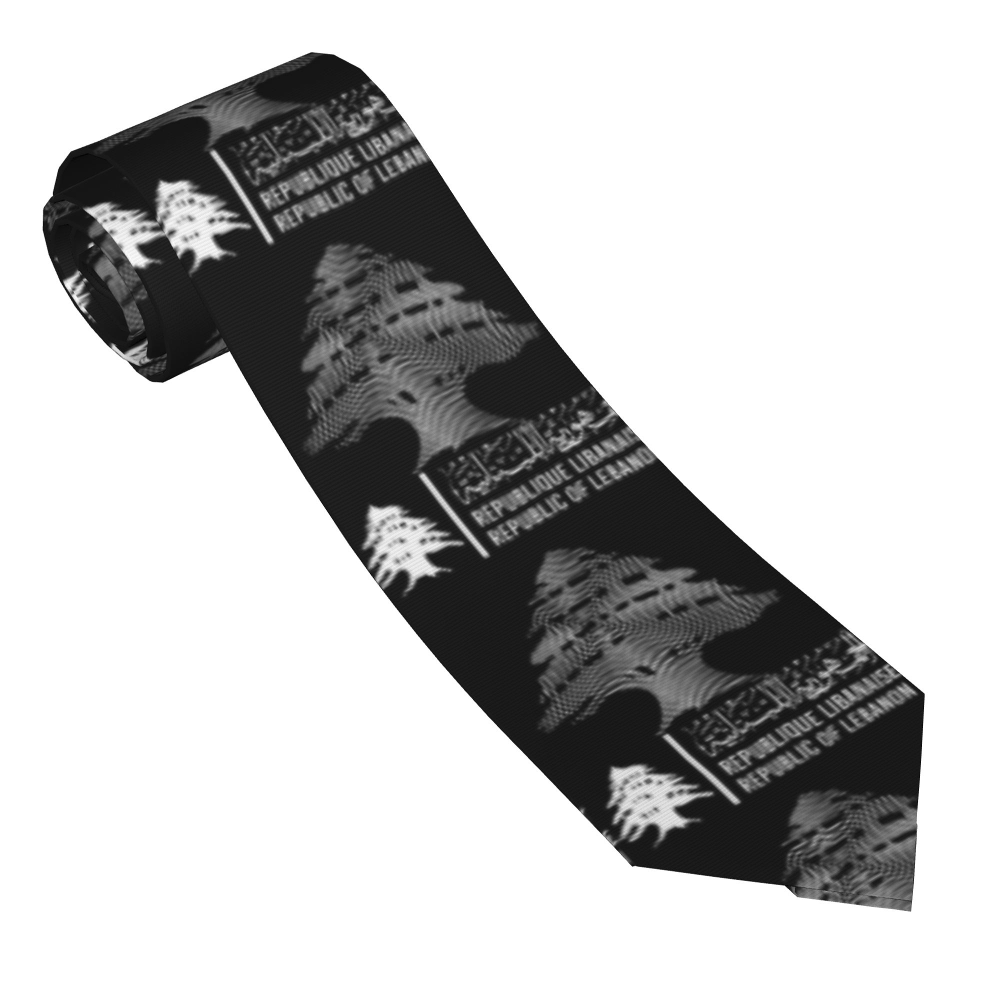 Men Accessories Lebanon - Cravatta con bandiera del Libano, mappa