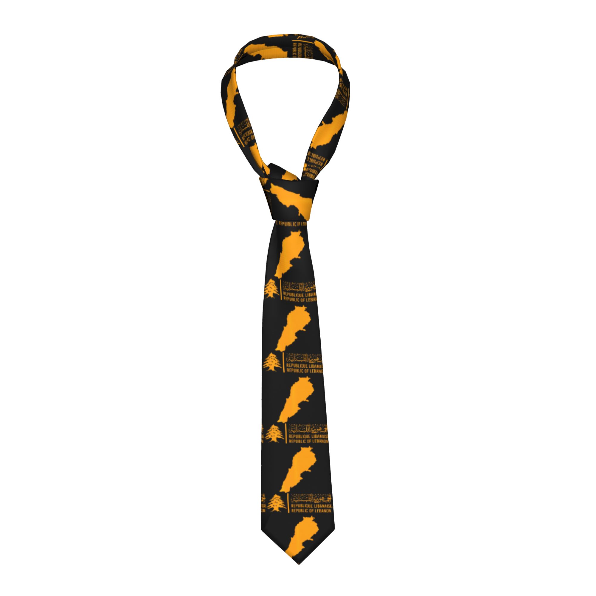 Men Accessories Lebanon - Cravatta Casual da Uomo con Bandiera
