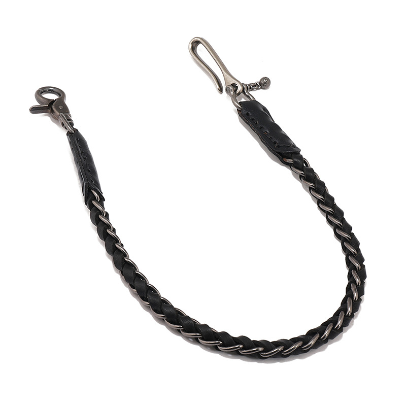 Men Accessories Pk - Portachiavi da motociclista in vera pelle