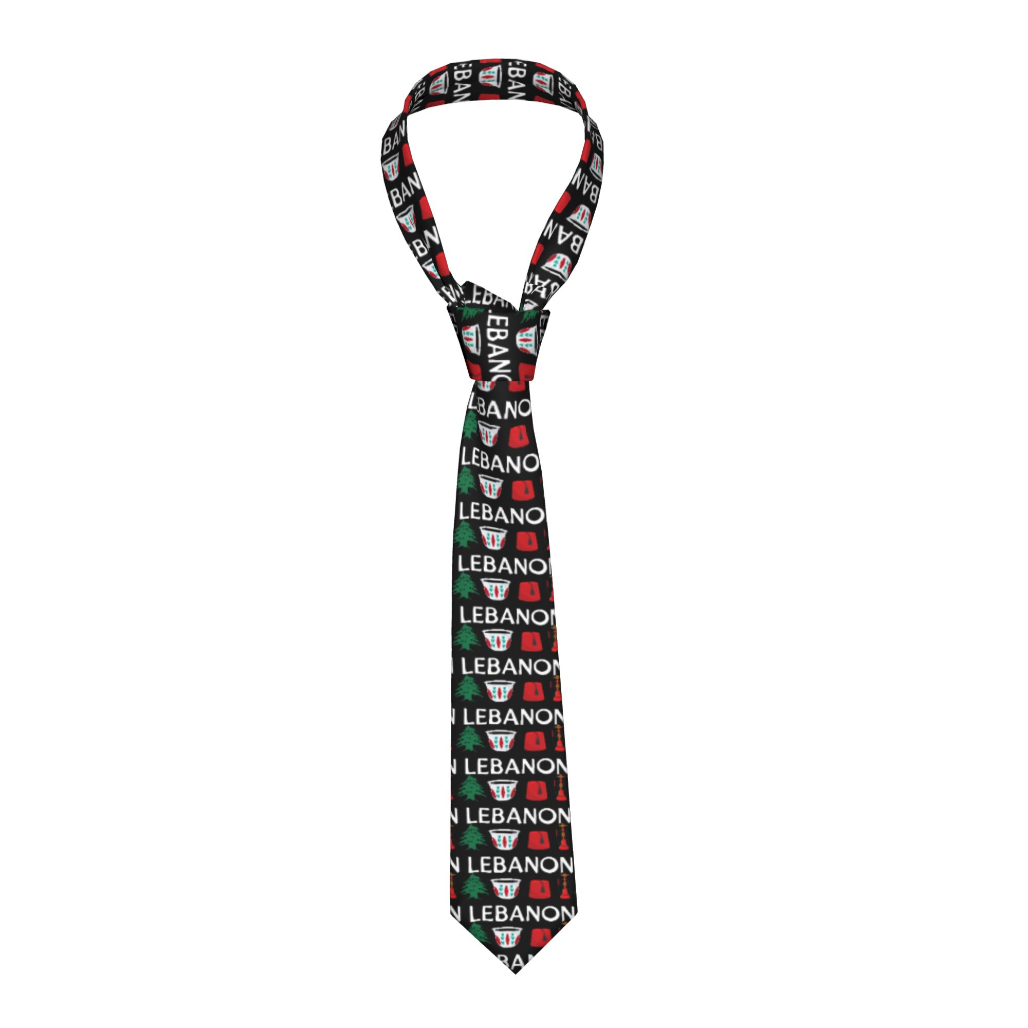 Men Accessories Lebanon - Cravatta da Uomo con Bandiera del