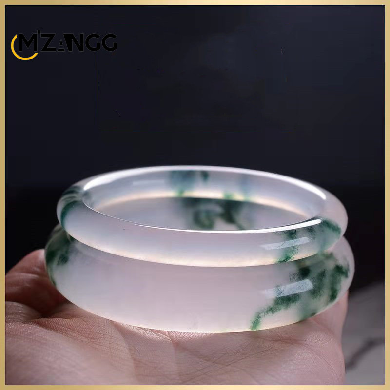 Men Accessories Hand - Braccialetto di giadeite verde naturale braccialetto