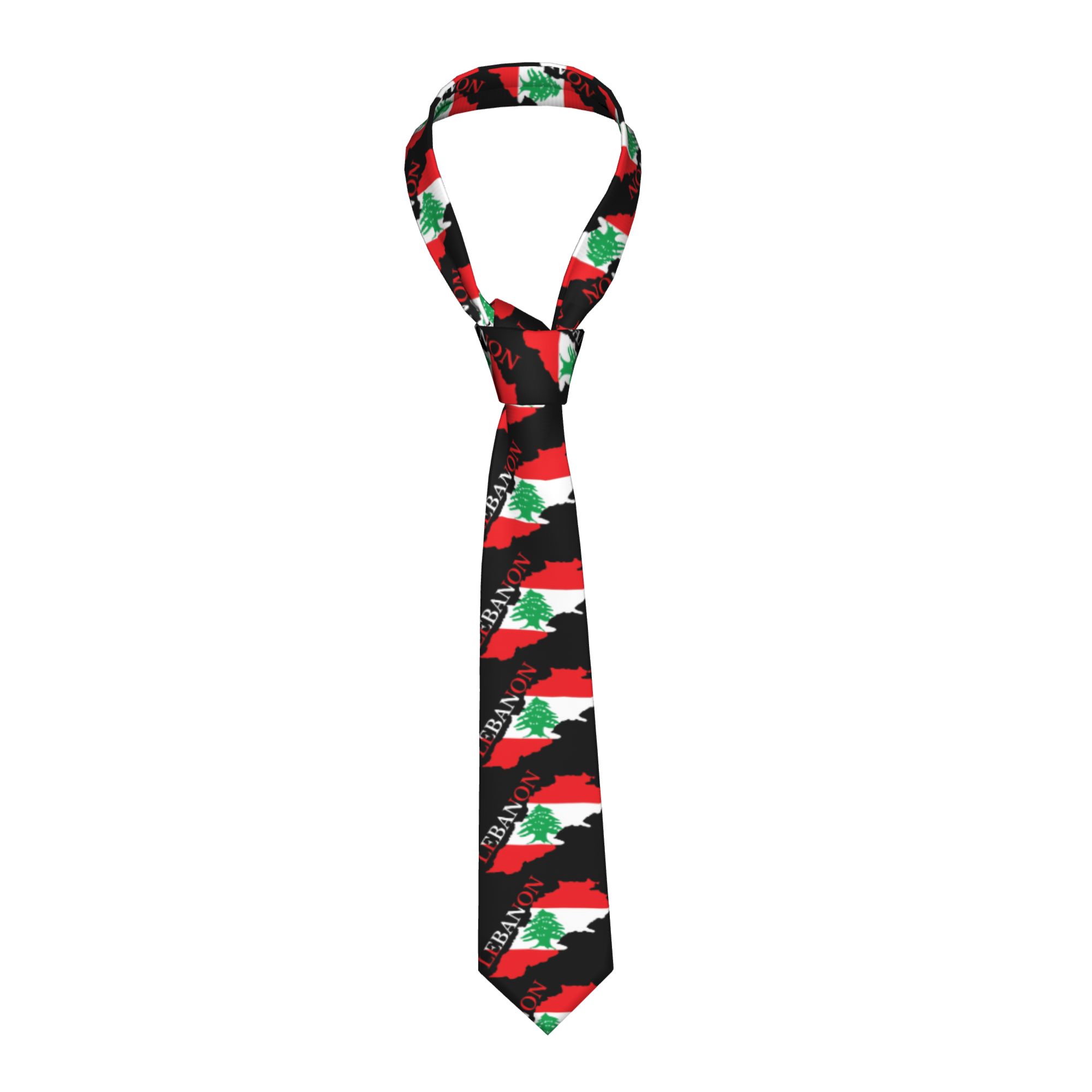 Men Accessories Lebanon - Cravatta con Bandiera e Mappa del