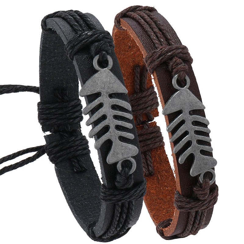 Trendy Retro Leather Woven Fis - Men Accessories Pk recensione e prezzo