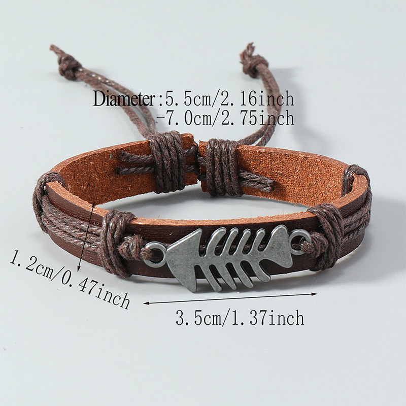 Trendy Retro Leather Woven Fis - Men Accessories Pk recensione e prezzo