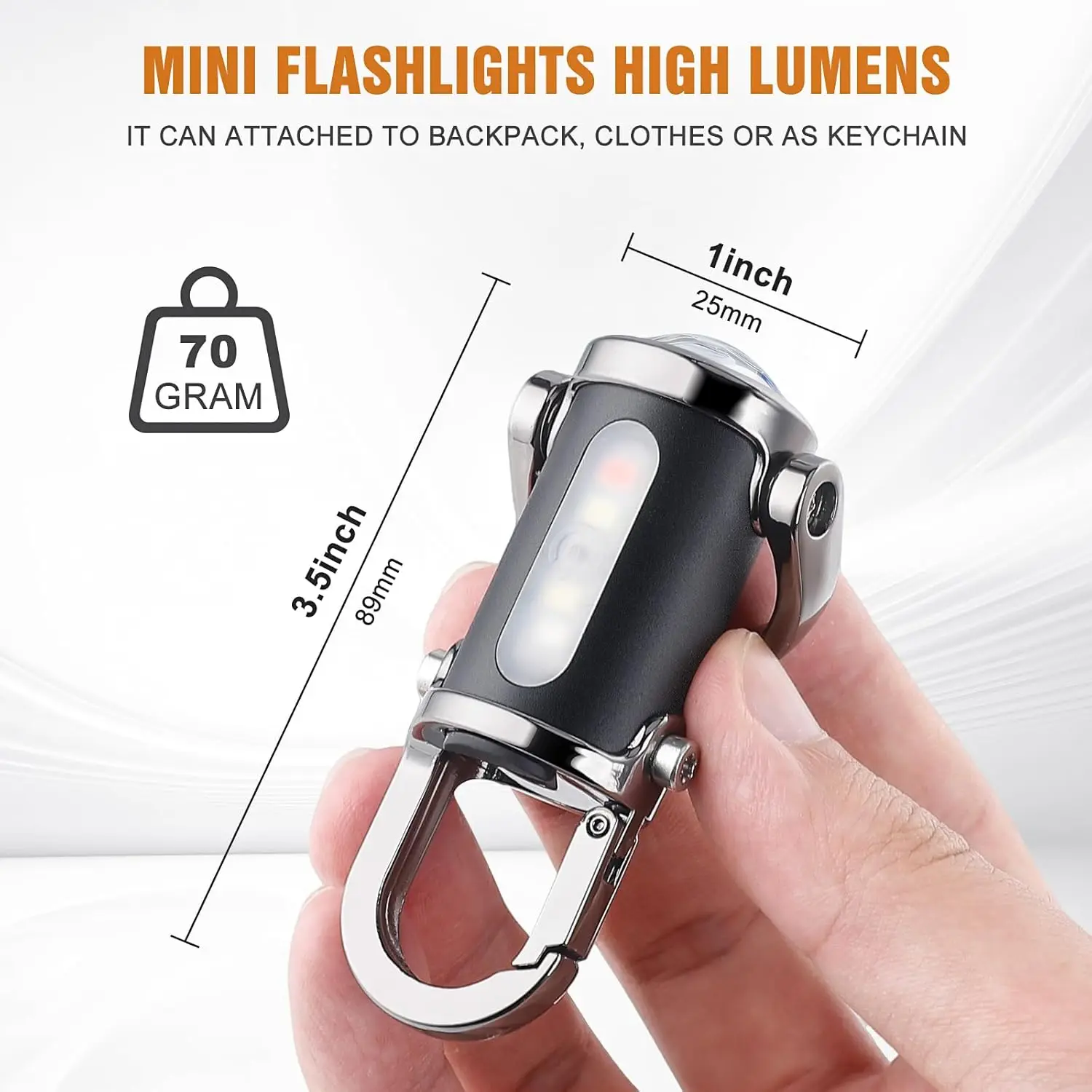 Mini torcia portachiavi ricari - Men Keychain Accessories recensione e prezzo