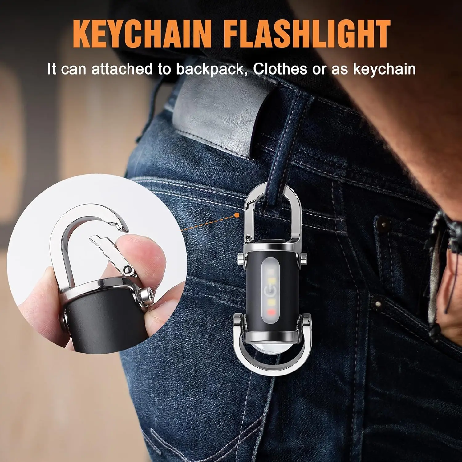 Mini torcia portachiavi ricari - Men Keychain Accessories recensione e prezzo