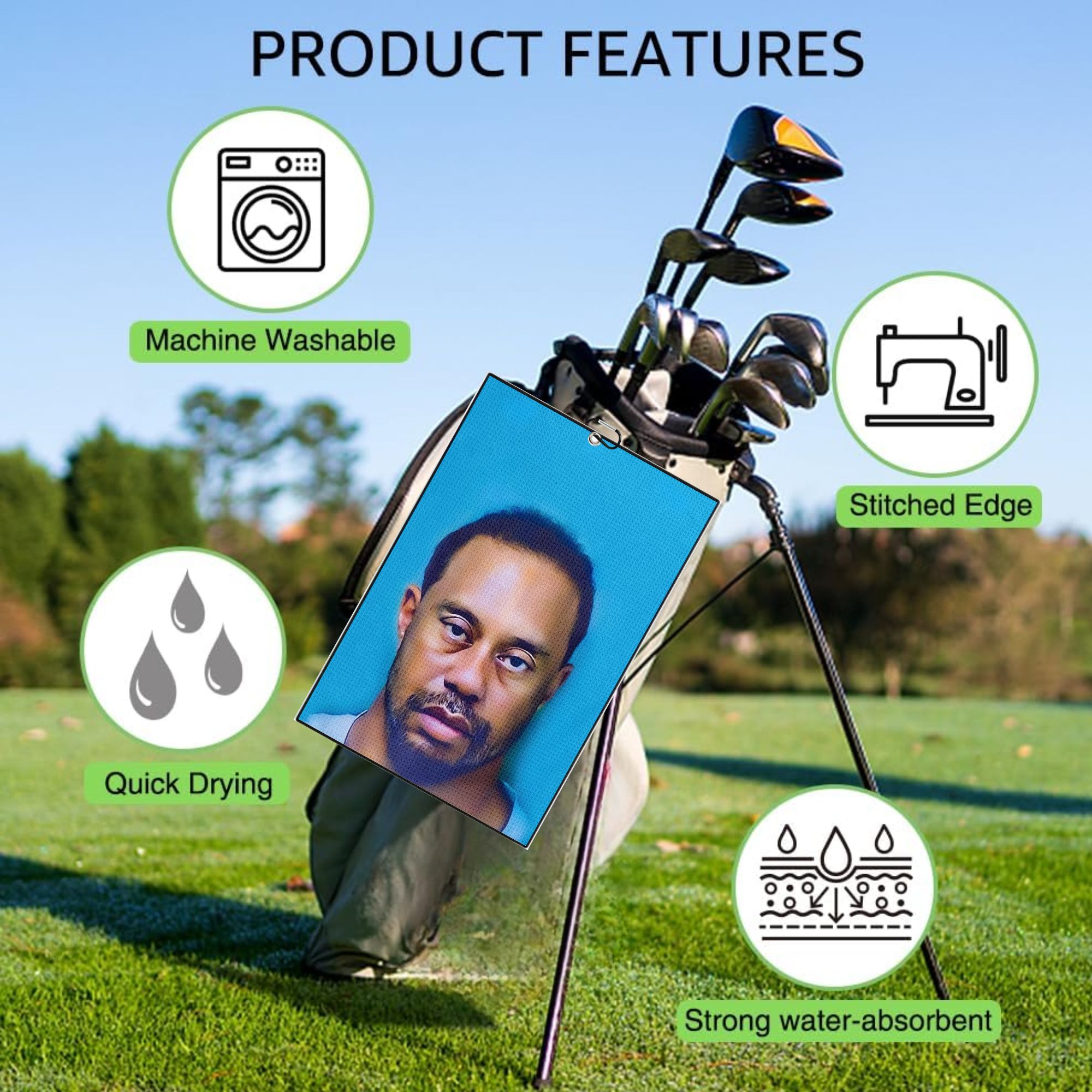 2 asciugamani da golf diverten - Men'S Accessories Premium recensione e prezzo