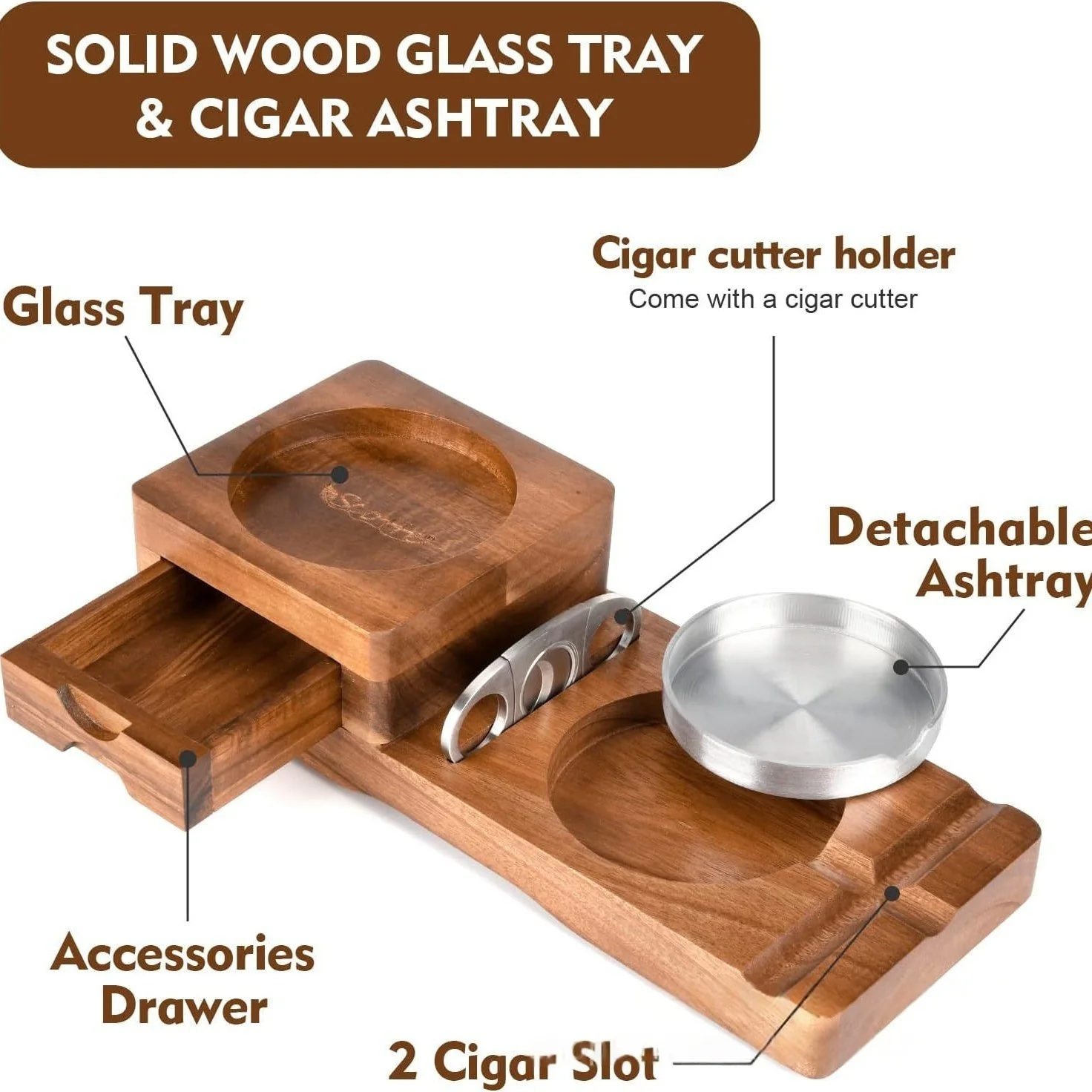 Scatola per accessori per siga - Cigar Cutter Set recensione e prezzo