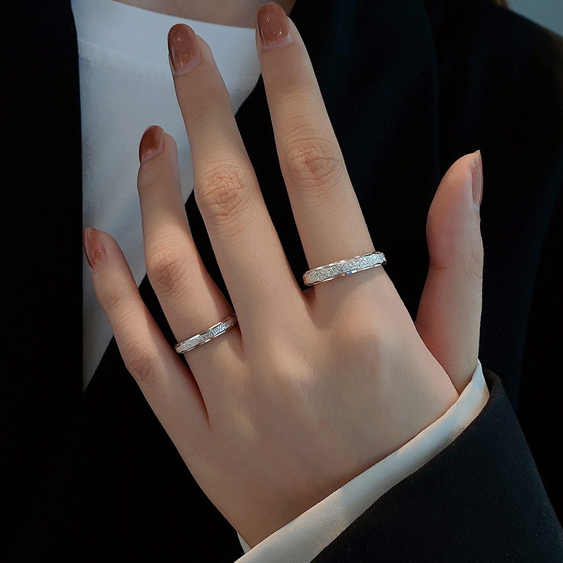 Anello per coppie in argento S - Men'S Accessories Hand Bands recensione e prezzo