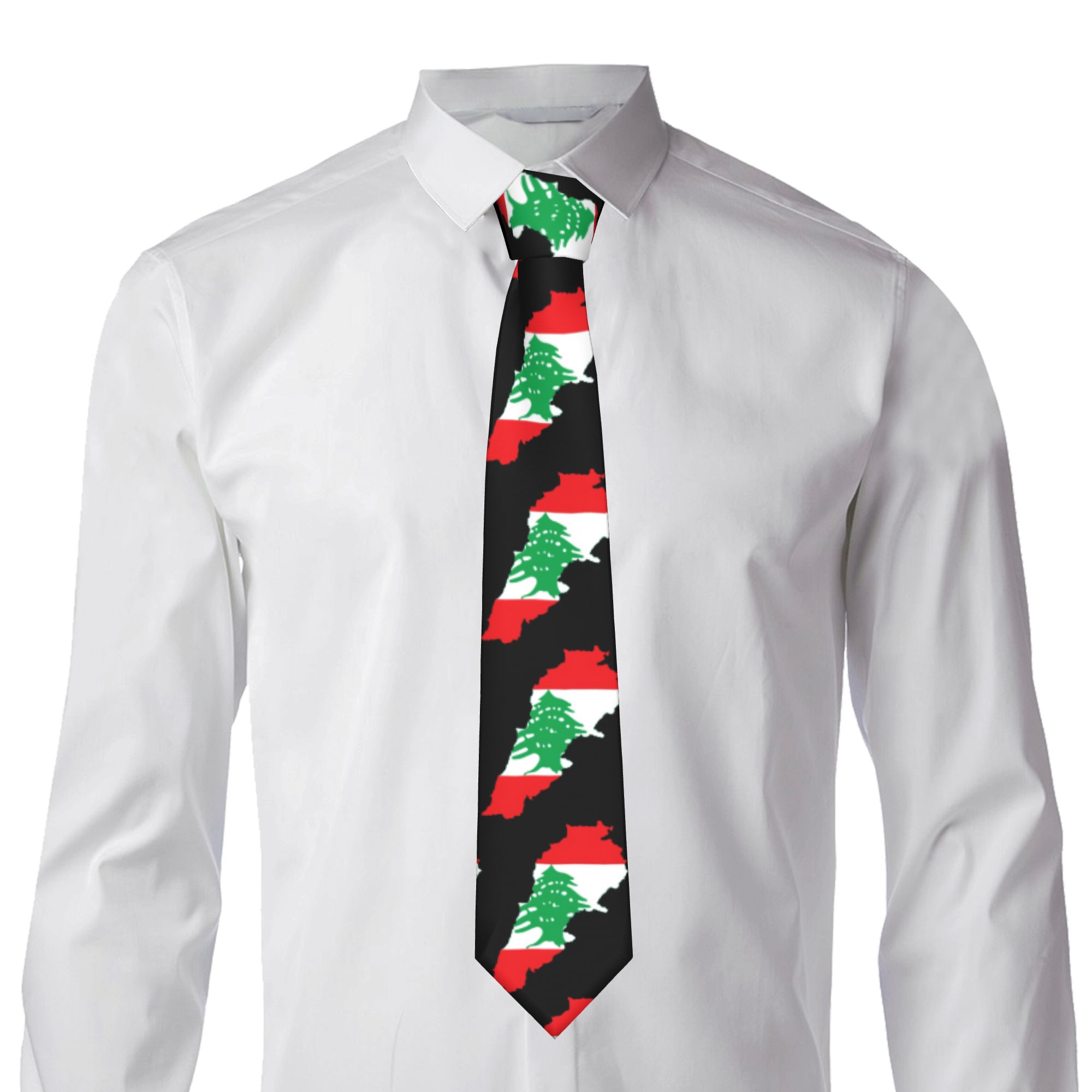 Cravatta con Bandiera e Mappa  - Men Accessories Lebanon recensione e prezzo