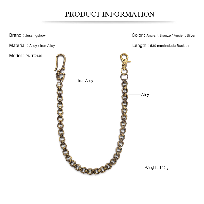 Catena con teschio in metallo  - Men Accessories Pk recensione e prezzo