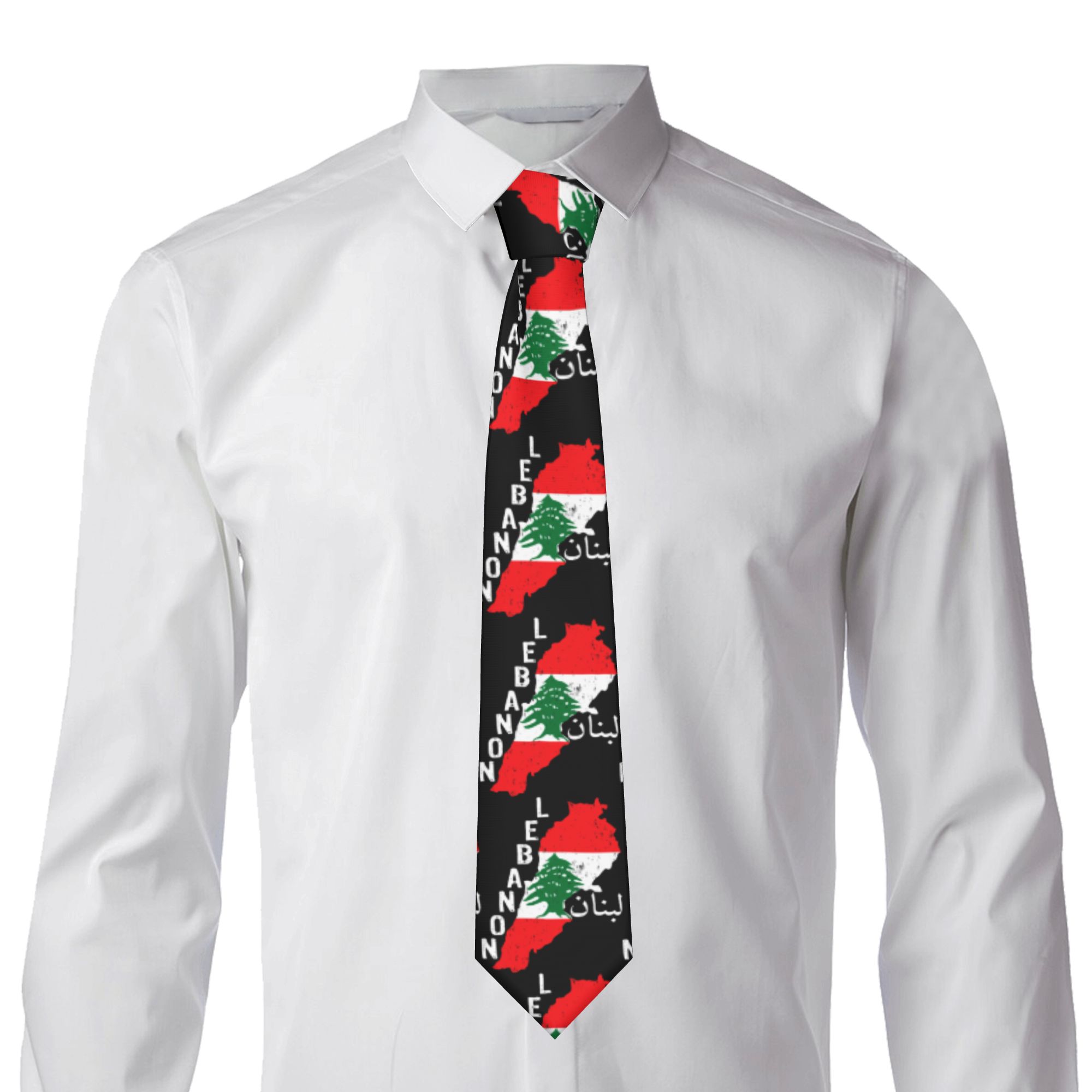Cravatta con Bandiera e Mappa  - Men Accessories Lebanon recensione e prezzo