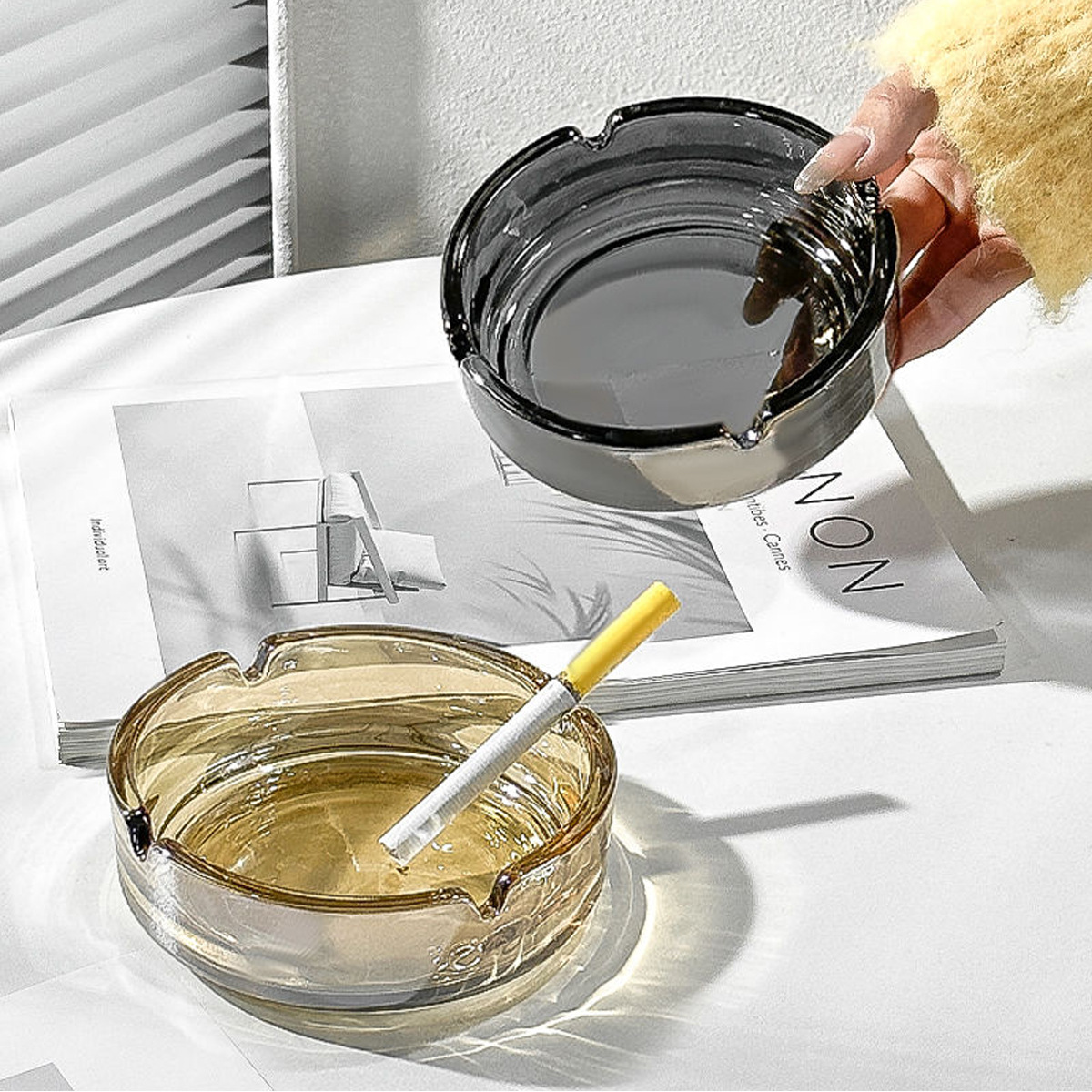 Posacenere in Vetro Trasparent - Men'S Accessories Tray recensione e prezzo