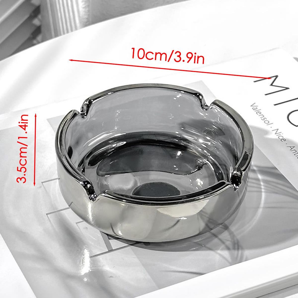 Posacenere in Vetro Trasparent - Men'S Accessories Tray recensione e prezzo
