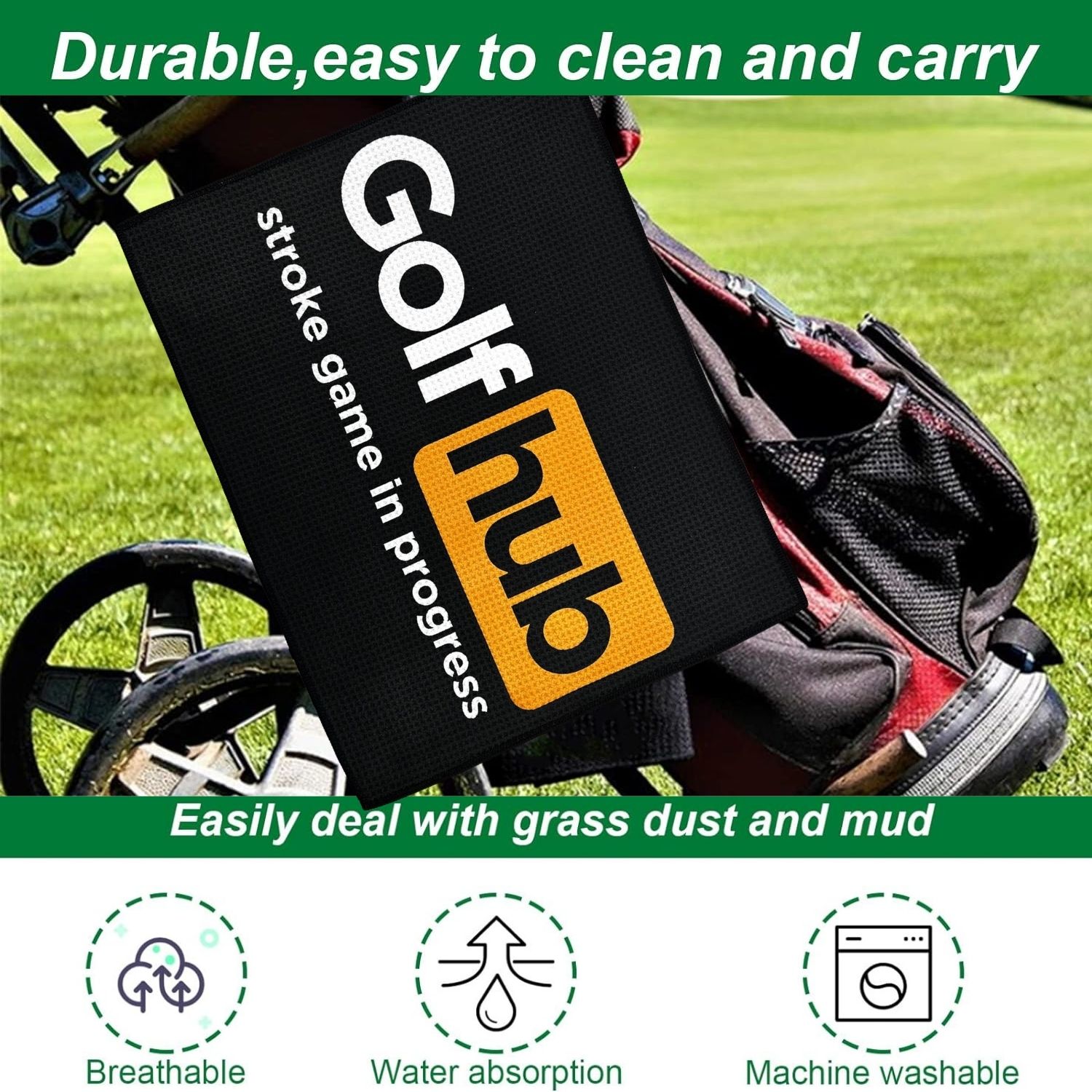 Divertente asciugamano da golf - Men'S Accessories Premium recensione e prezzo