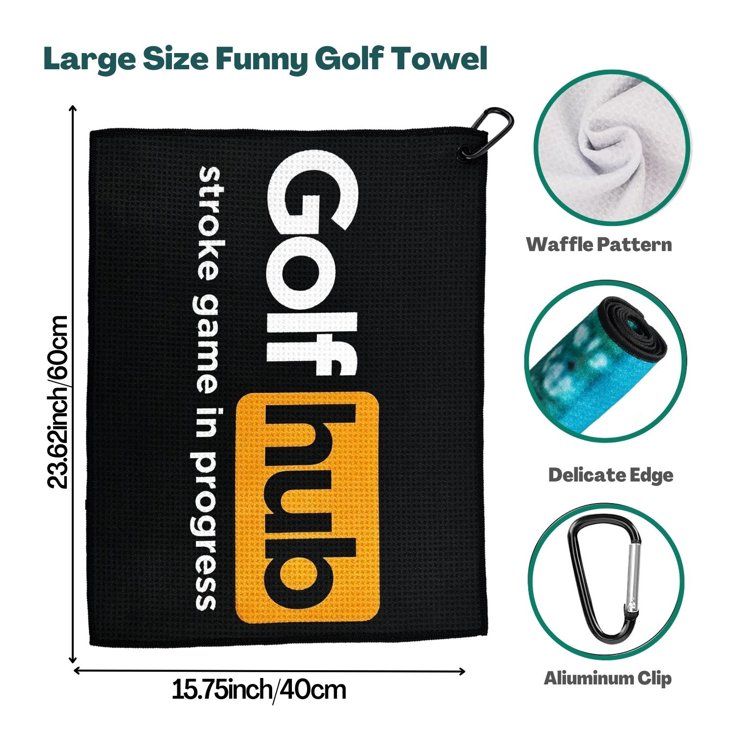 Divertente asciugamano da golf - Men'S Accessories Premium recensione e prezzo