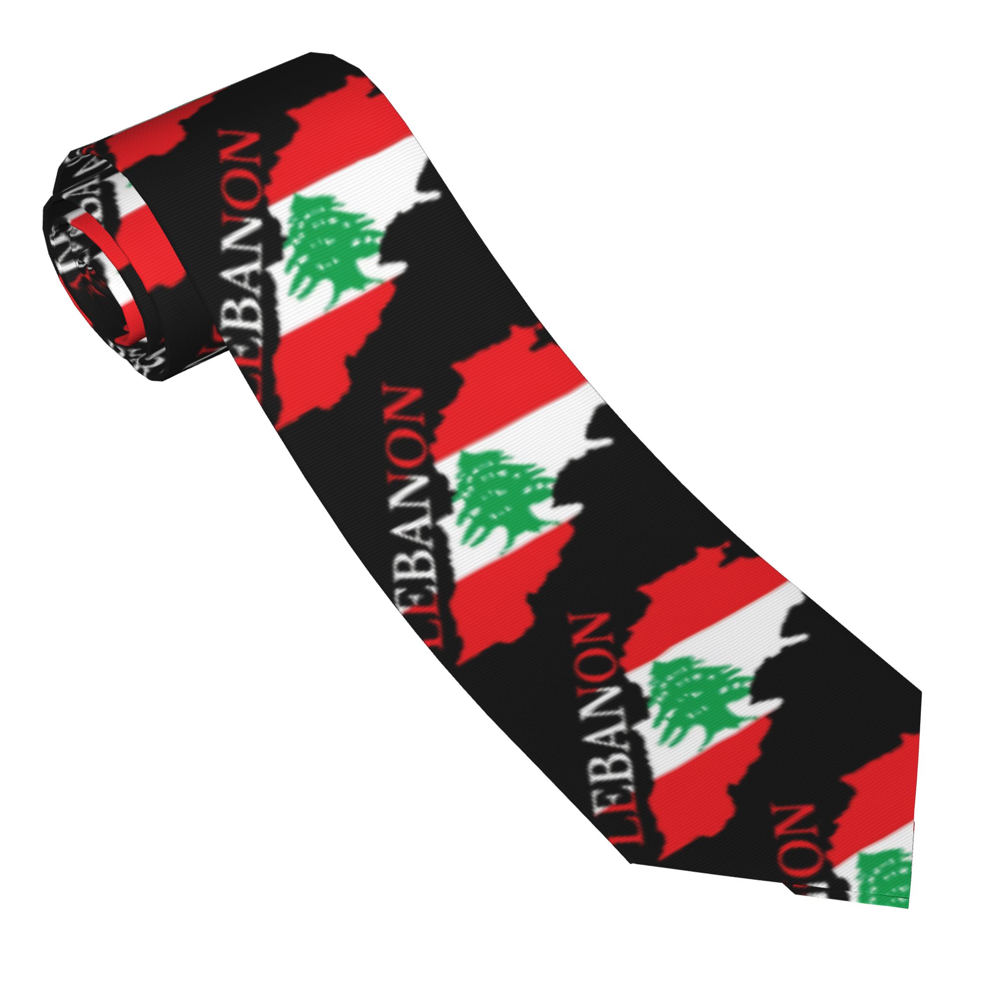 Cravatta con Bandiera e Mappa  - Men Accessories Lebanon recensione e prezzo