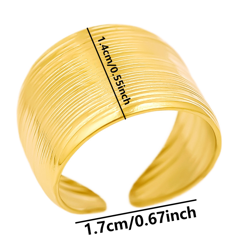Anelli larghi aperti in acciai - Men Accessories Drawing recensione e prezzo